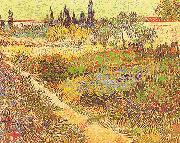 Vincent Van Gogh Garden in Bloom, Arles oil on canvas